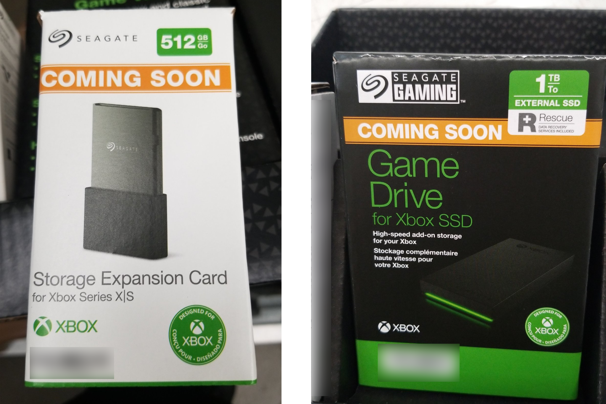 New Seagate 512 GB Xbox Series XS storage cards leak via U.S.