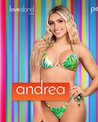 Andrea Carmona in key art for Love Island USA season 6