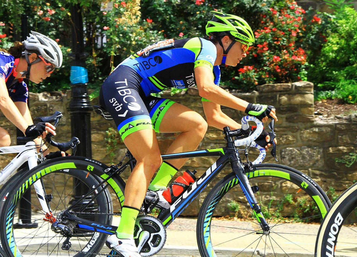 Lauren Hall (Team TIBCO Silicon Valley Bank) focuses on the job at hand