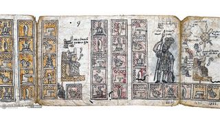 A long scroll with many square that have images in them.