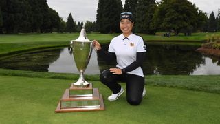 Chanettee Wannasaen with Portland Classic Trophy
