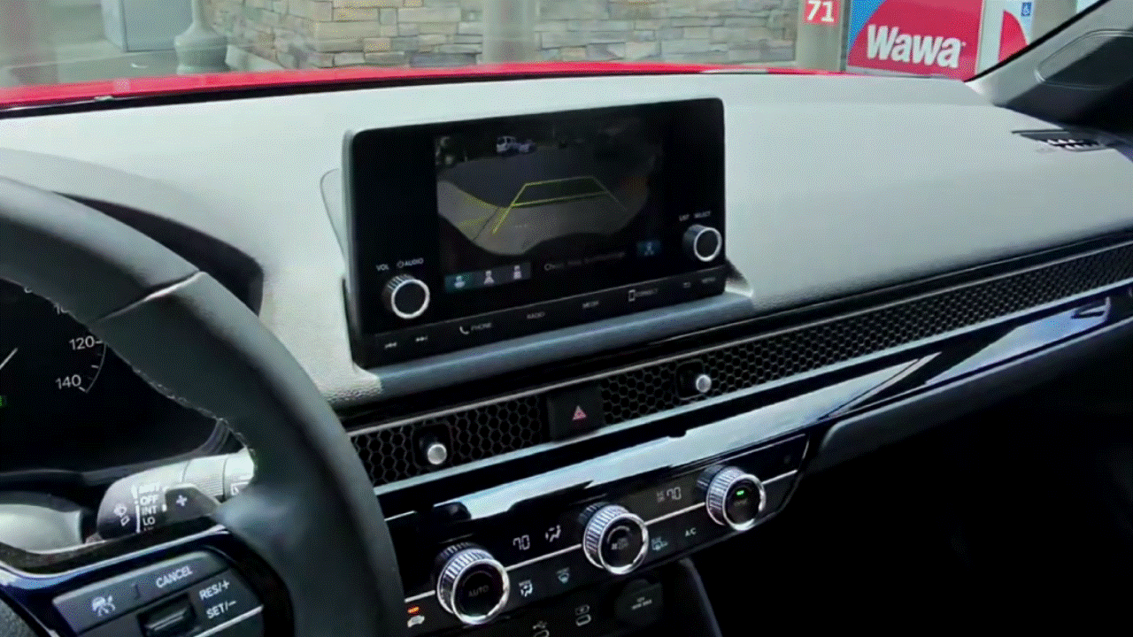 2025 Honda Civic Sport Hatchback Hybrid backup camera.