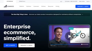 Website screenshot for BigCommerce.