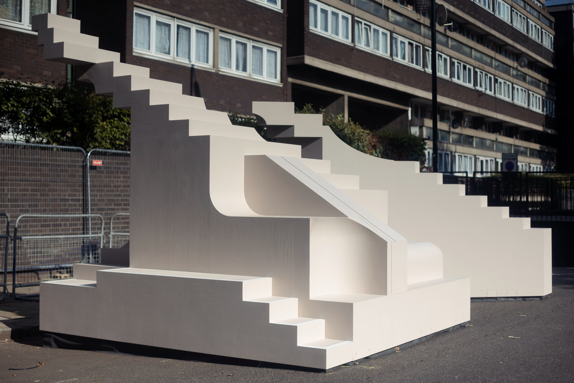 sculptural close up of notting hill carnival pavilion