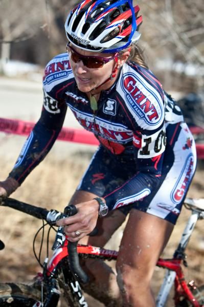 Meredith Miller (CA Giant Berry Farms) traded in her road bike to get dirty this weekend.