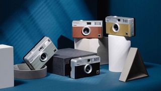 Four Kodak Ektar H35 cameras in different colors