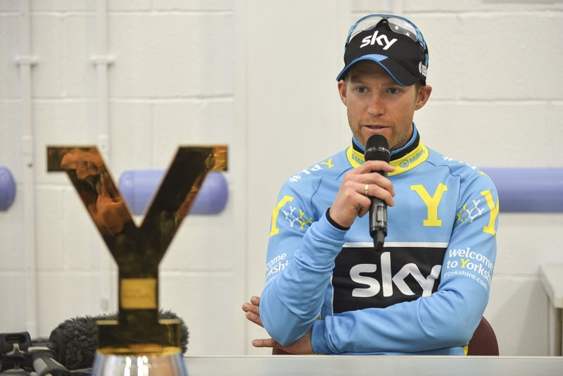Lars Petter Nordhaug at the post-race press conference