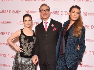 Anna Kendrick, Paul Feig and Blake Lively attend the Paris premiere of 'A Simple Favor'