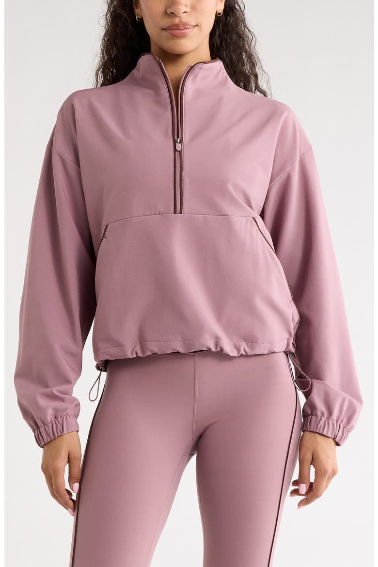 Piped Half Zip Pullover