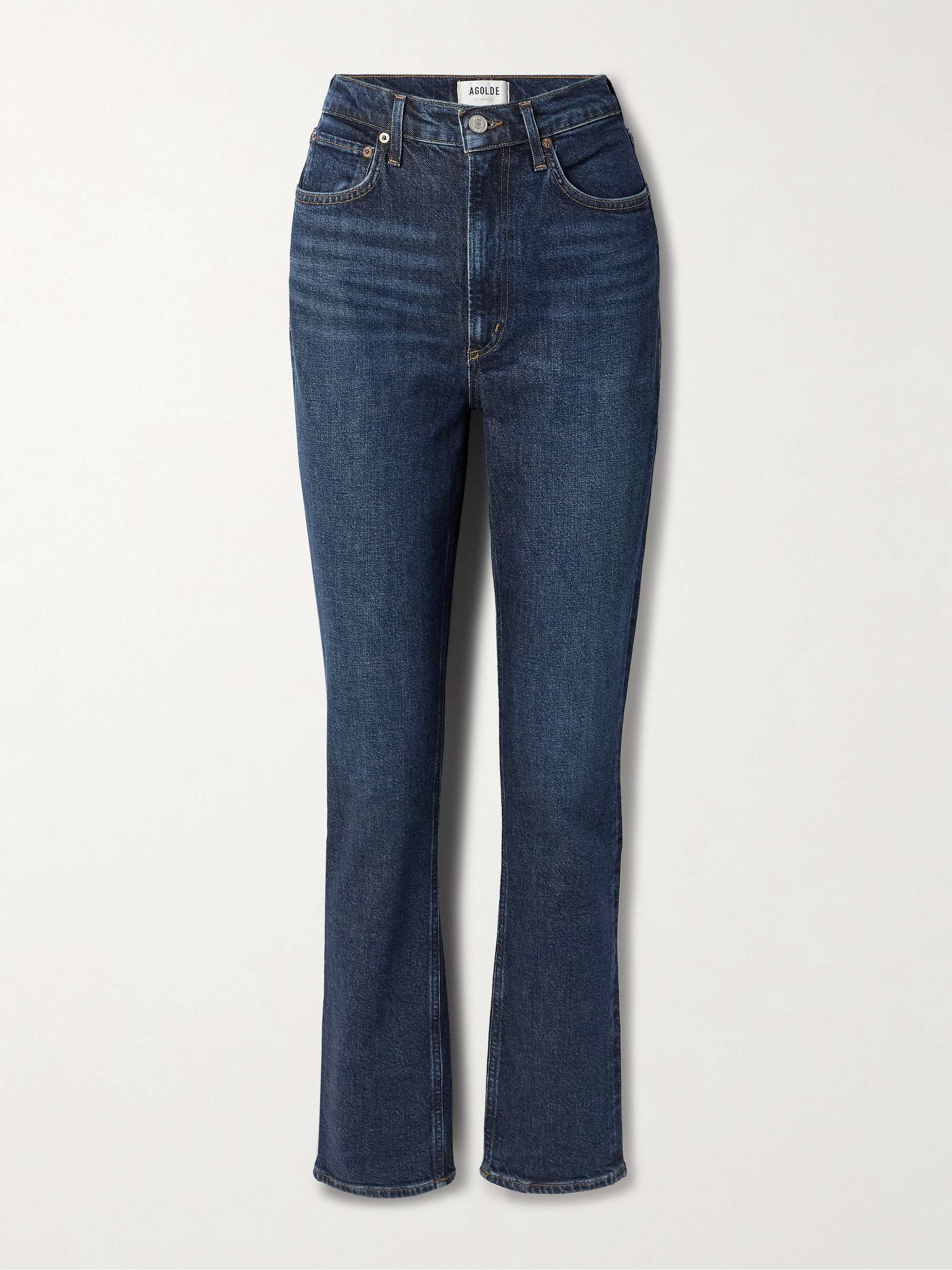 High Rise Stovepipe Straight-Leg Organic Jeans