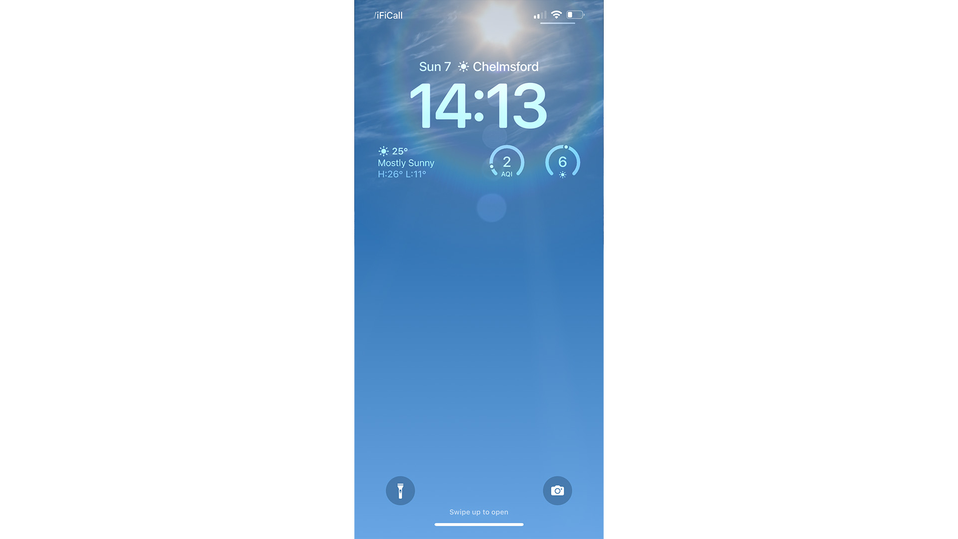 iOS 16 Wetter-Sperrbildschirm