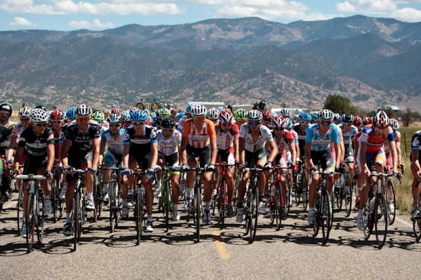 The group was content to not chase before the climb.