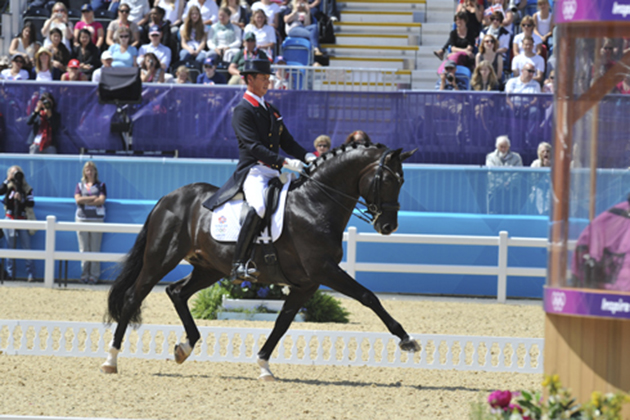 It was Carl Hester who got the team off to an excellent start with Uthopia, wowing the crowds and the judges for a score of 80.571%