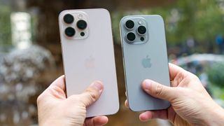 iPhone 16 Pro Max vs iPhone 16 Pro in hand