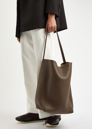 The Row large leather tote