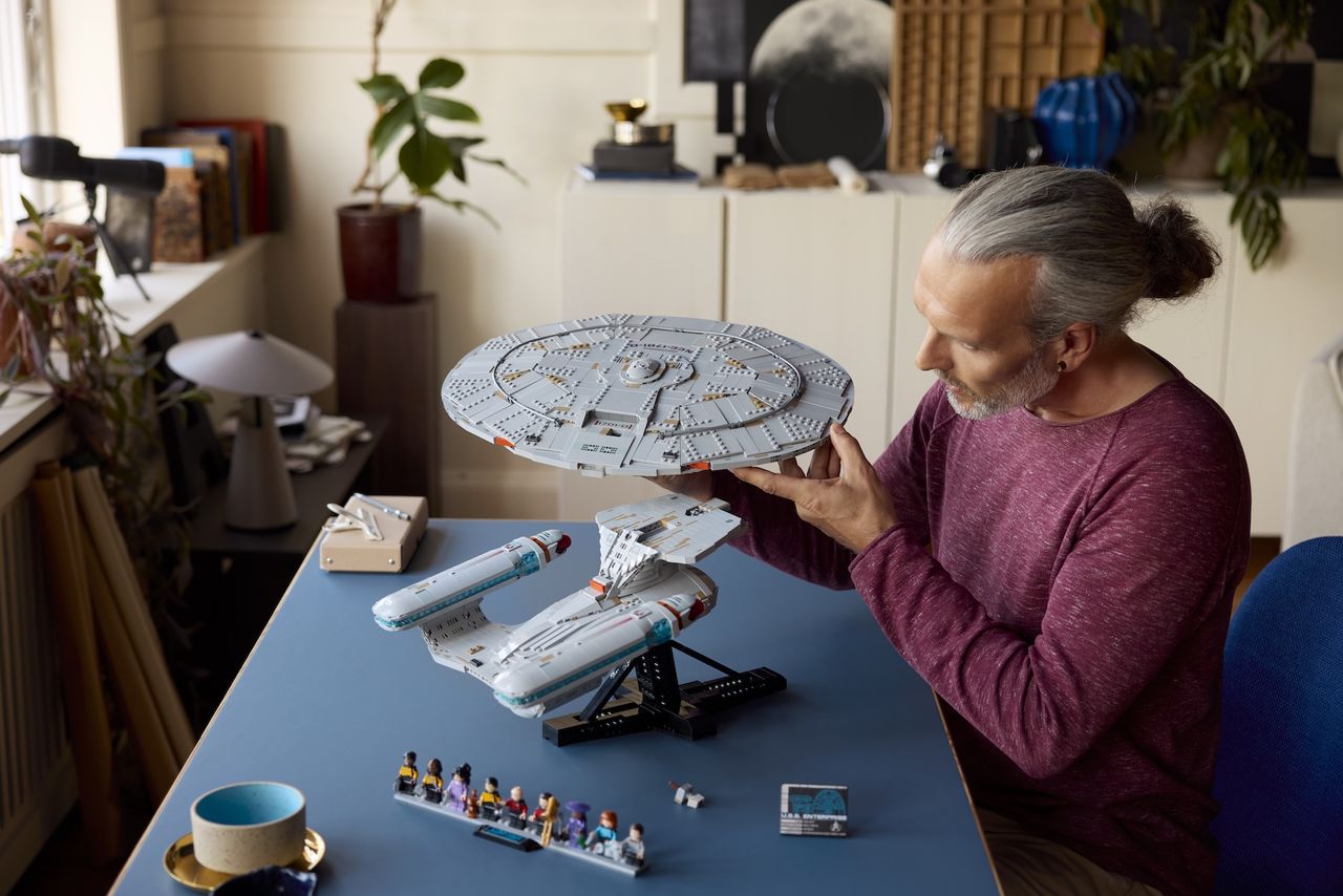 LEGO Star Trek set from multiple angles