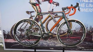 Germany's Stevens had on show the oh-so-cool camo Sniper CX bike. It's a special edition of its highly regarded Prestige cross-made for current Dutch under 23 champion Mathieu van der Poel.