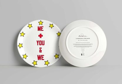 Lawrence Weiner's limited-edition artwork for the Artist Plate 