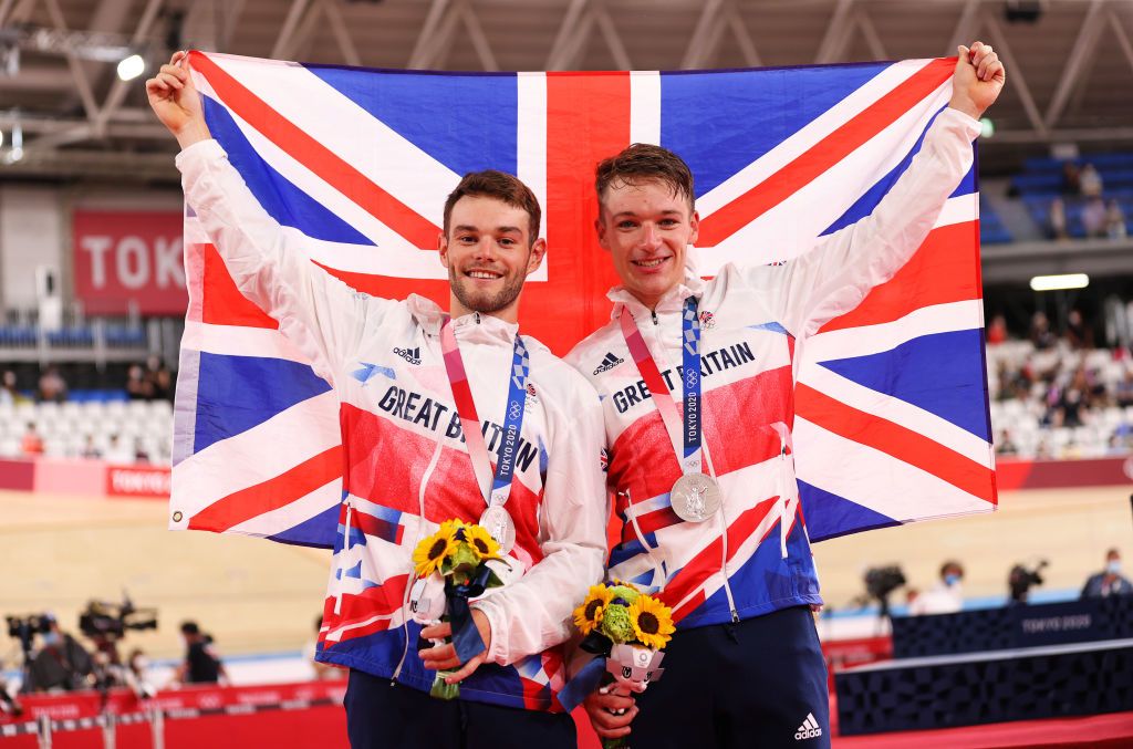 Great Britain’s Matt Walls and Ethan Hayter took the silver in the men&#039;s Madison 