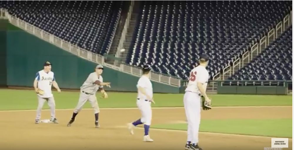 Despite a...difficult...game, the Republicans beat the Democrats for the first time in seven years in the Congressional Baseball Game.