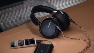 Headphones on a desk