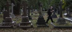 Grave Digger Alan Munnery at the Brookwood Cemetery, Surrey. Picture © Richard Cannon/Country Life Picture Library.