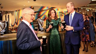 Prince William and Kate Middleton enjoying pints of Guinness in Ireland