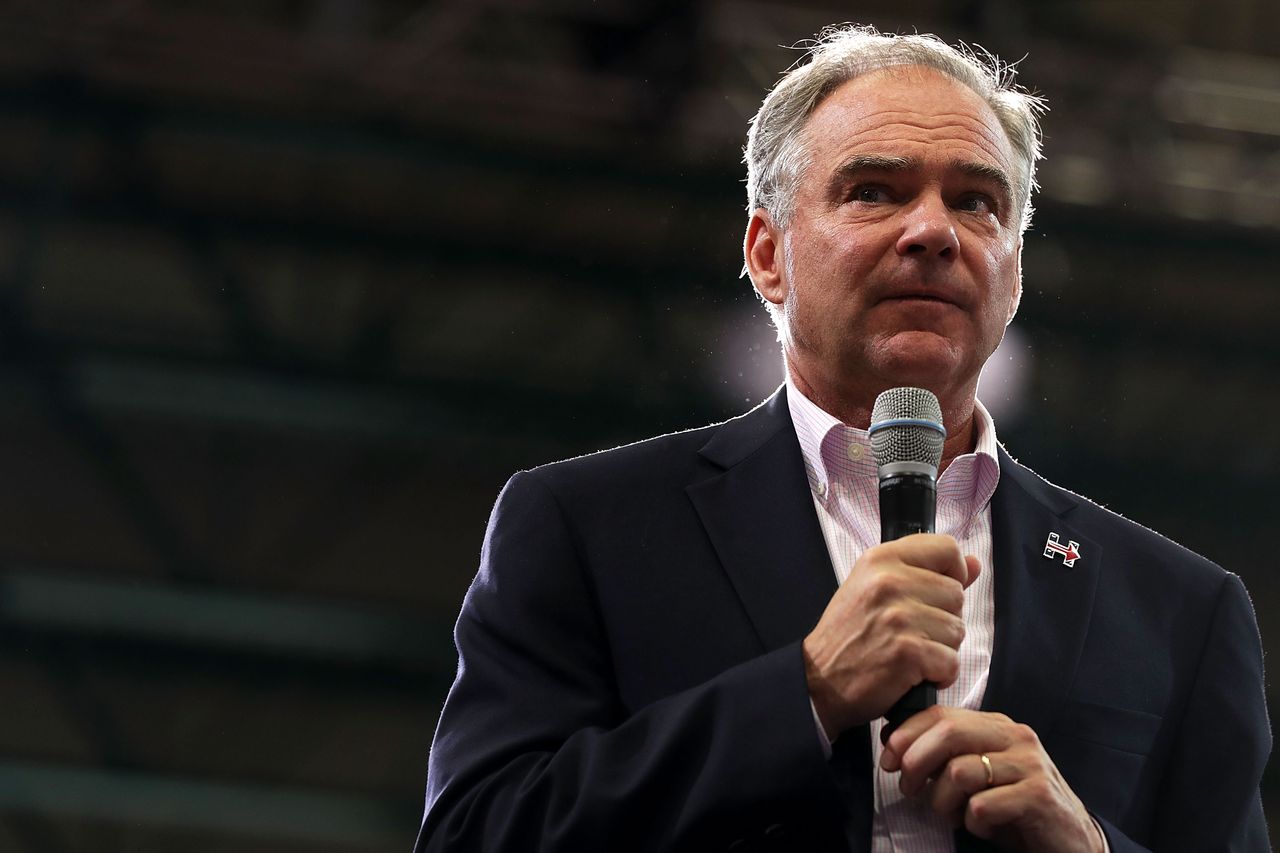 Democratic VP Tim Kaine. 