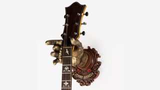 The GuitarGrip Jerry Garcia Collection offers guitar wall hangers in the shape of the late Grateful Dead guitarist's hand