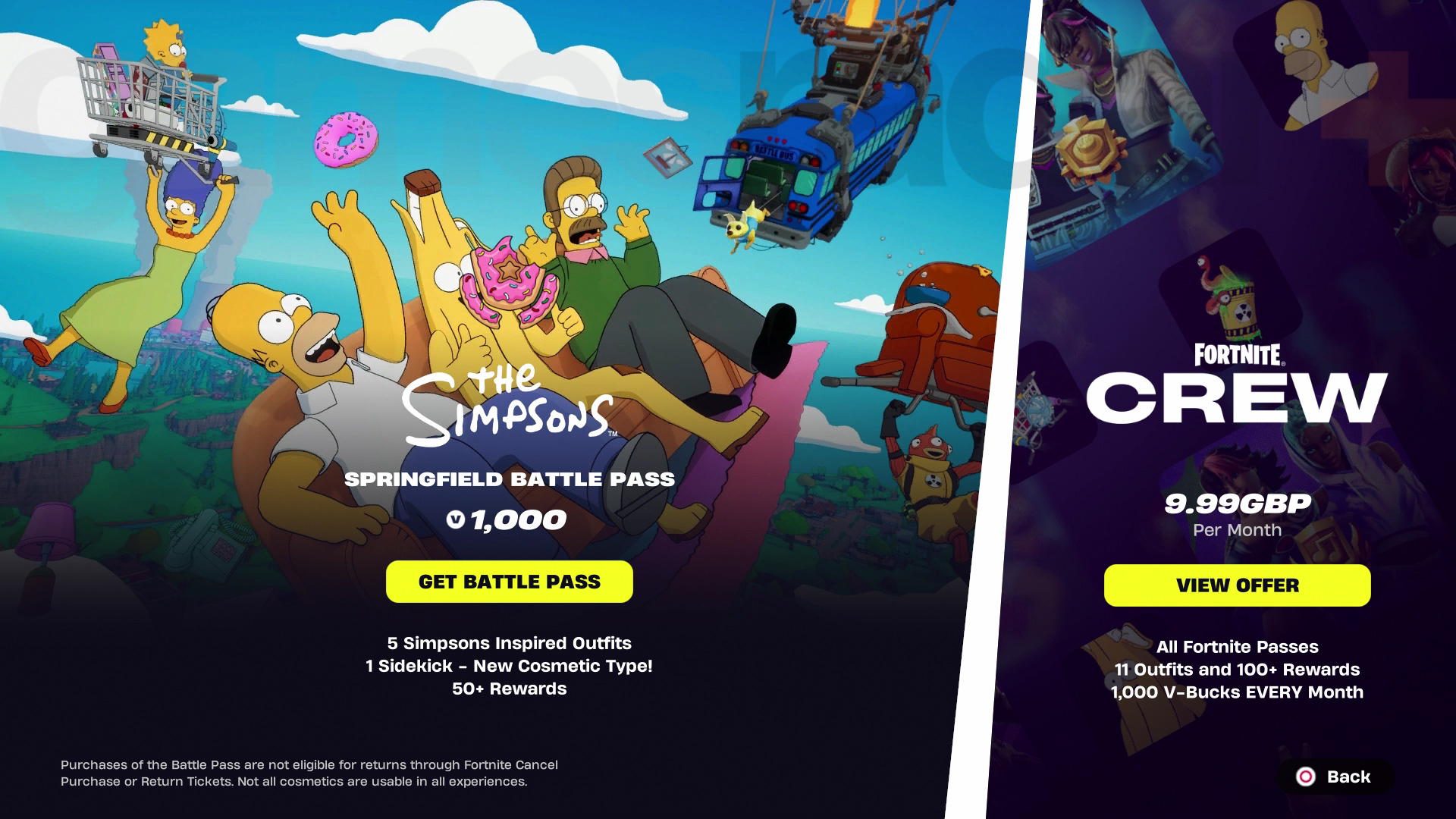 Fortnite The Simpsons Battle Pass