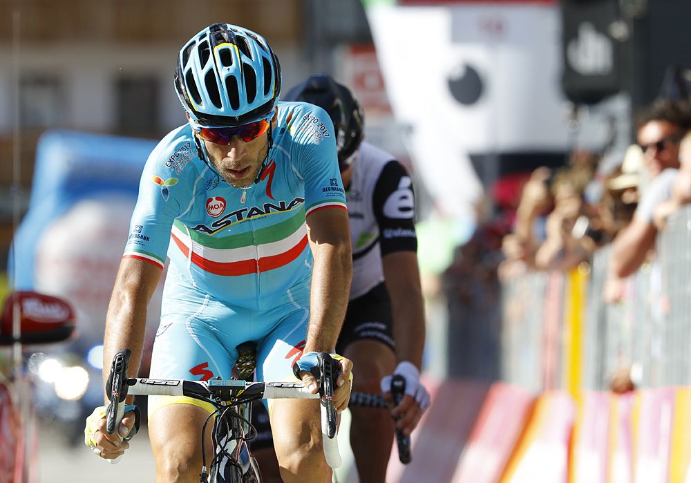 Vincenzo Nibali (Astana) placed fifth on stage 14