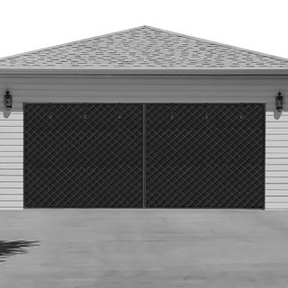 Garage Door Screen for Winter in black