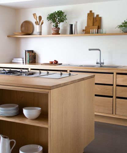 View of 7 minimalist kitchen island ideas that are sleek and serene | Real Homes