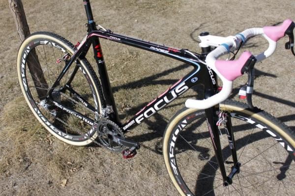 The custom frame is complemented by color-matched parts throughout