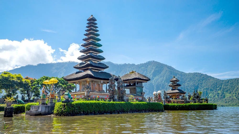 Pura Ulun Danu Bratan, a Hindu temple in central Bali.