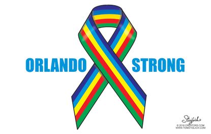 Editorial cartoon U.S. shooting Orlando