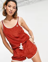 Element Alexis velvet vest co-ord in red, £18.75 | ASOS