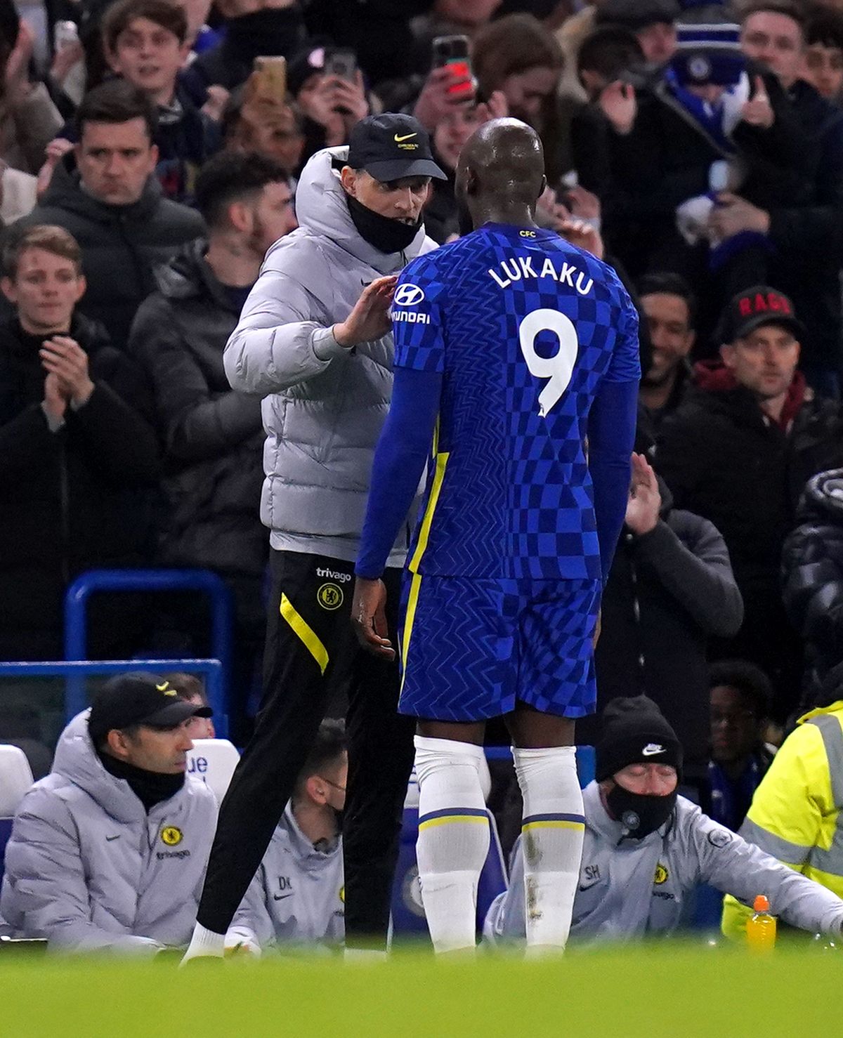 Thomas Tuchel and Romelu Lukaku