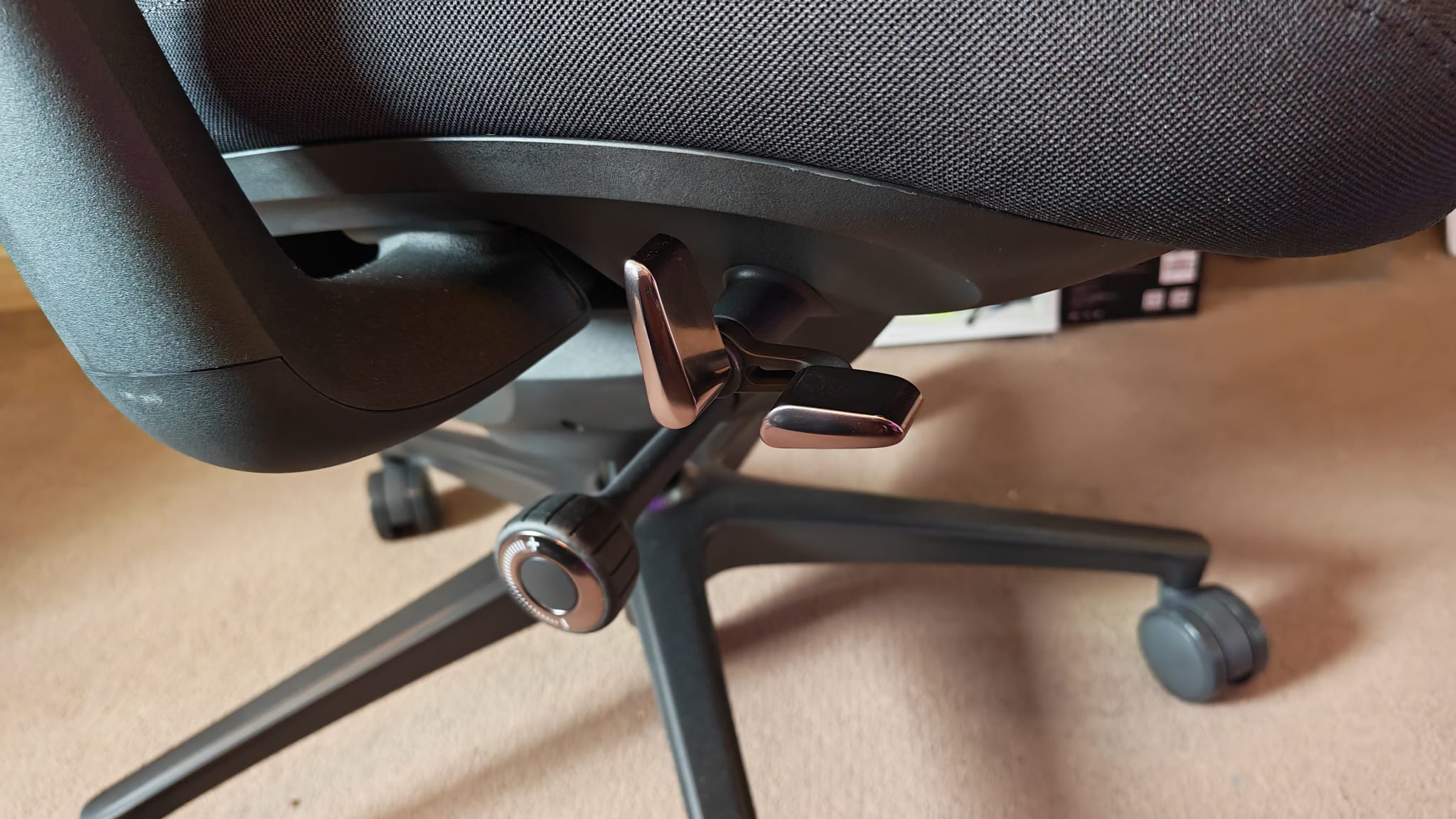 The robust recline controls of the LiberNovo Omni Pro