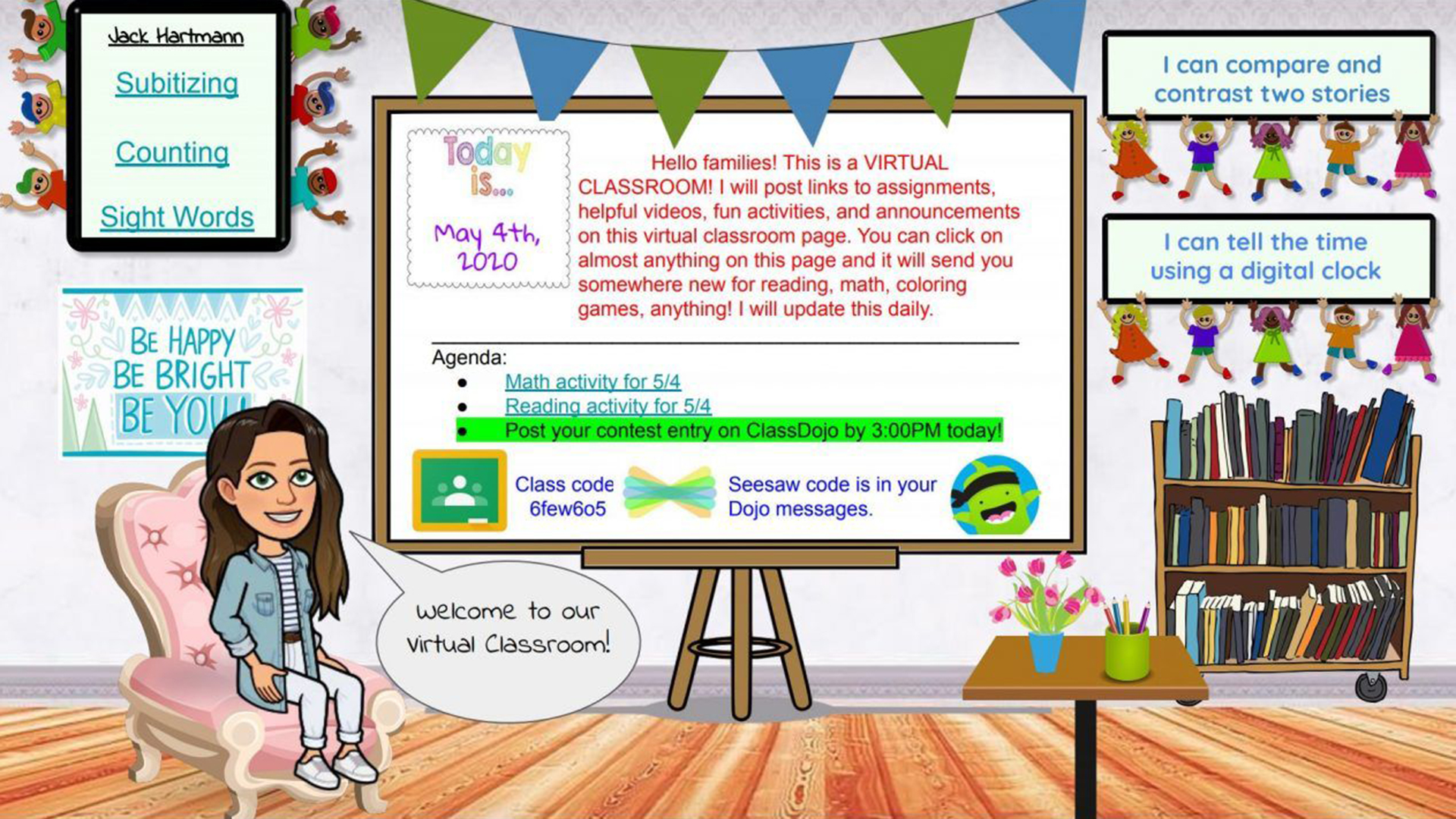 How SLPs can use Interactive Bitmoji Google Classrooms