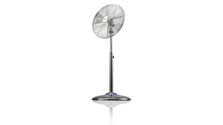Goldair pedestal fan in chrome