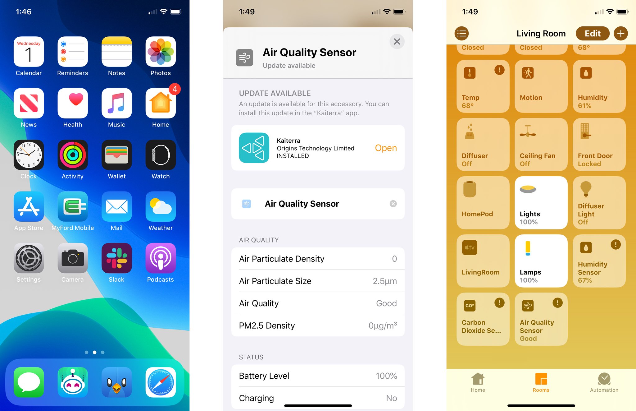 Home App Update Notification Examples