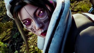 Marathon Equitable Distribution: A close-up shot of Triage looking up over their shoulder with a stunned expression.