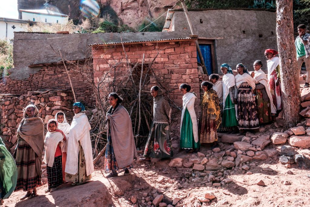 Women and children in Tigray.