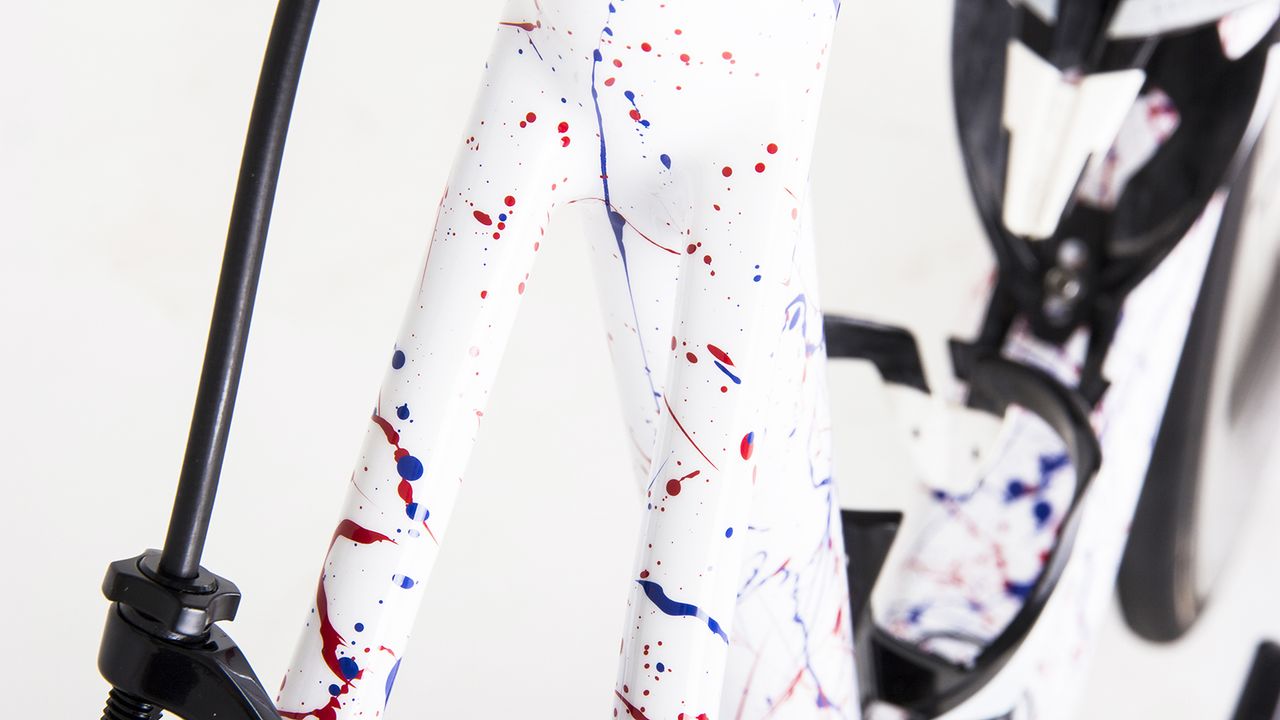 A splatter design offered something different to more conservative national champion paint designs