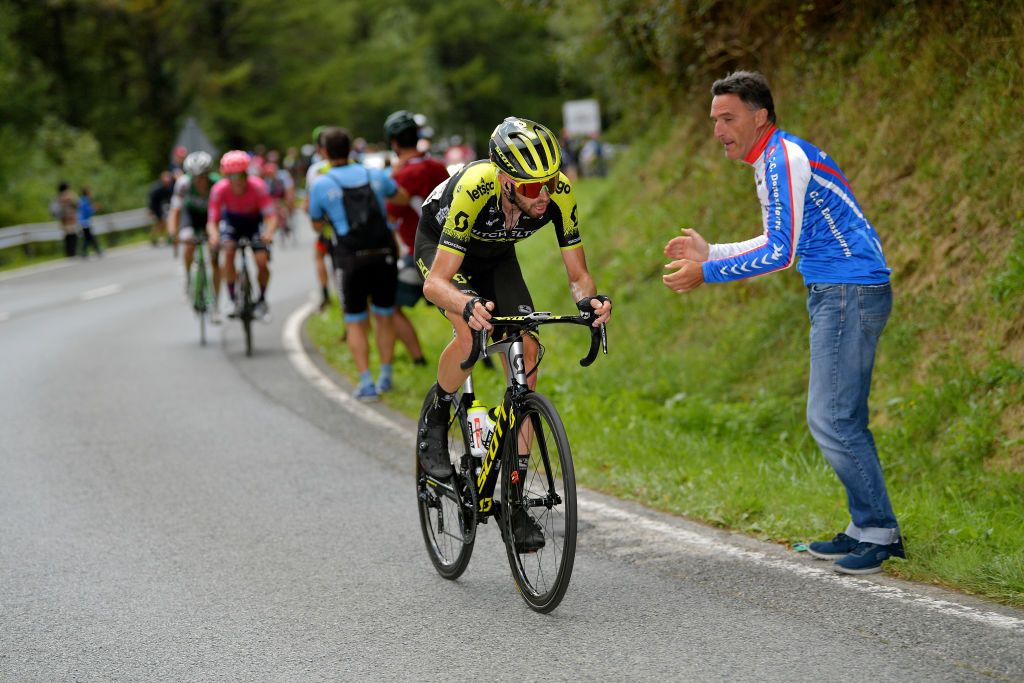 Damien Howson tries an attack from the break