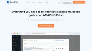 Website screenshot for SocialPilot