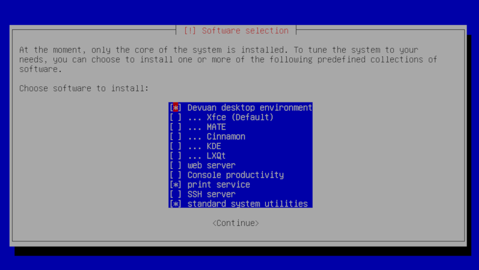 Screenshot of Devuan GNU+Linux distro 3