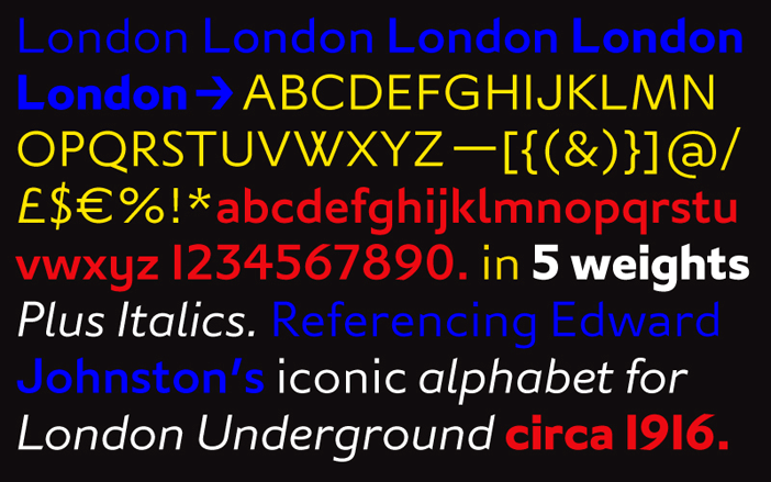 Typeface name: A2 London