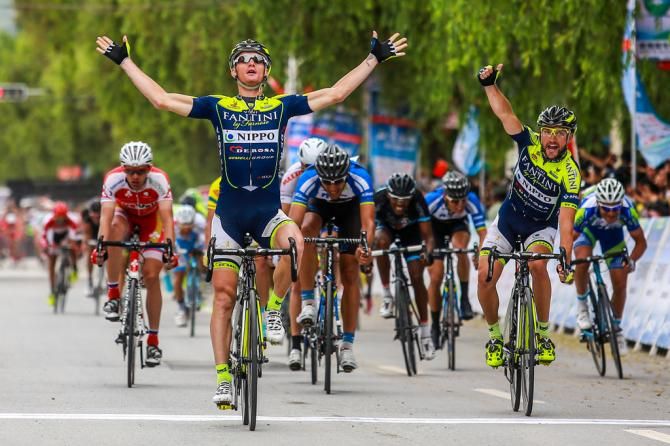 Grega Bole and Pier Paolo De Negri make it one-two for Vini-Fantini-Nippo